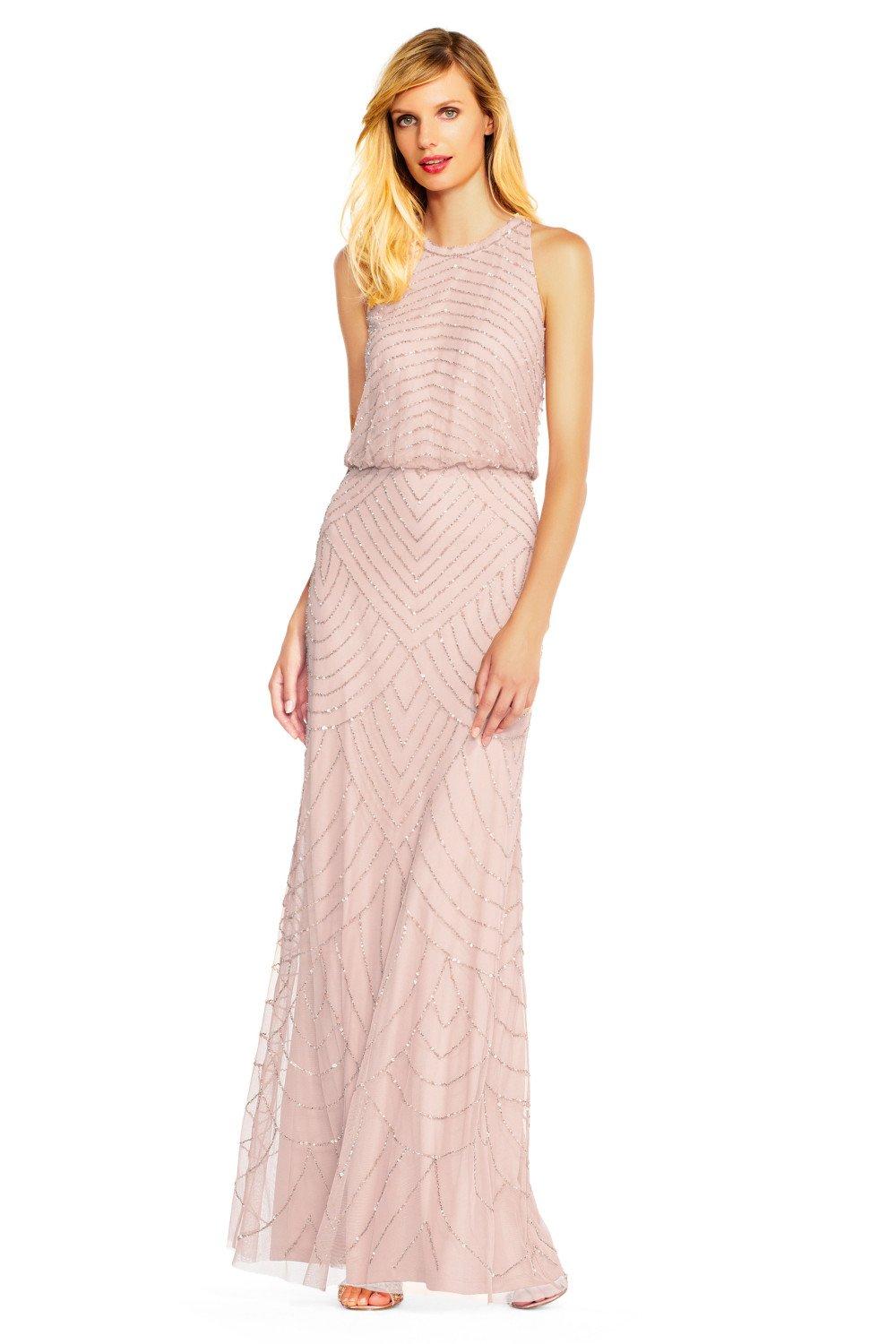 Dresses Beaded Halter Gown Adrianna Papell